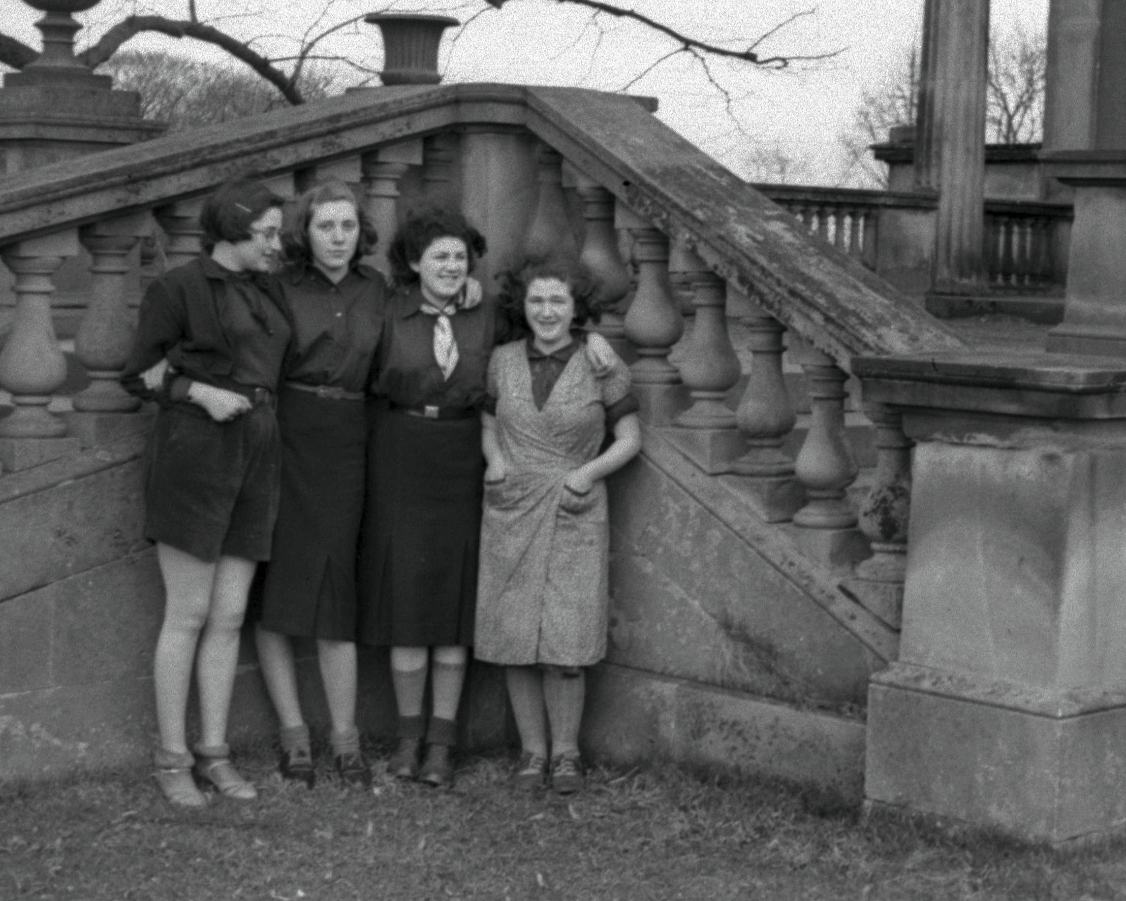 Four girls by the steps.jpg