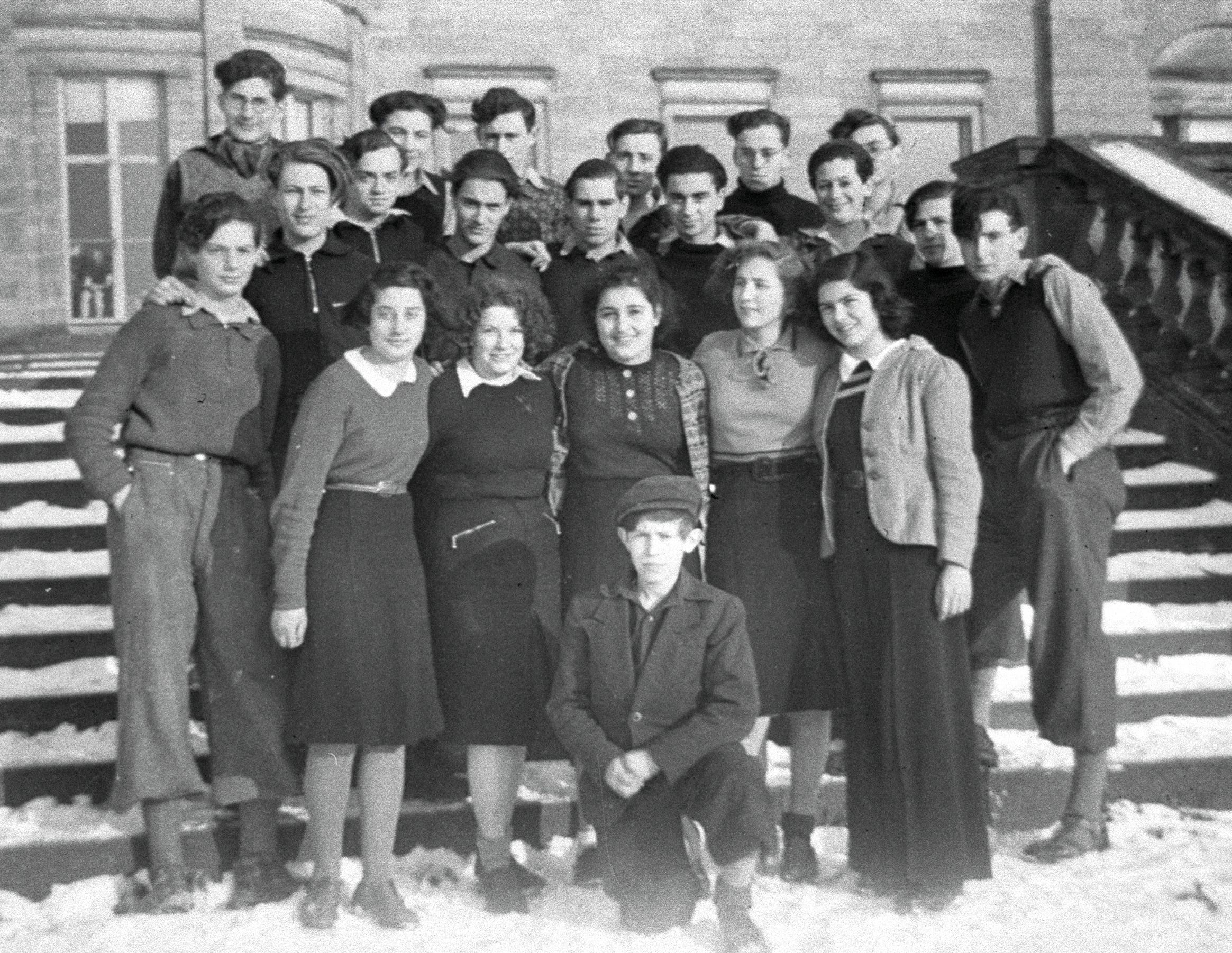 Large group on the steps in the snow.jpg