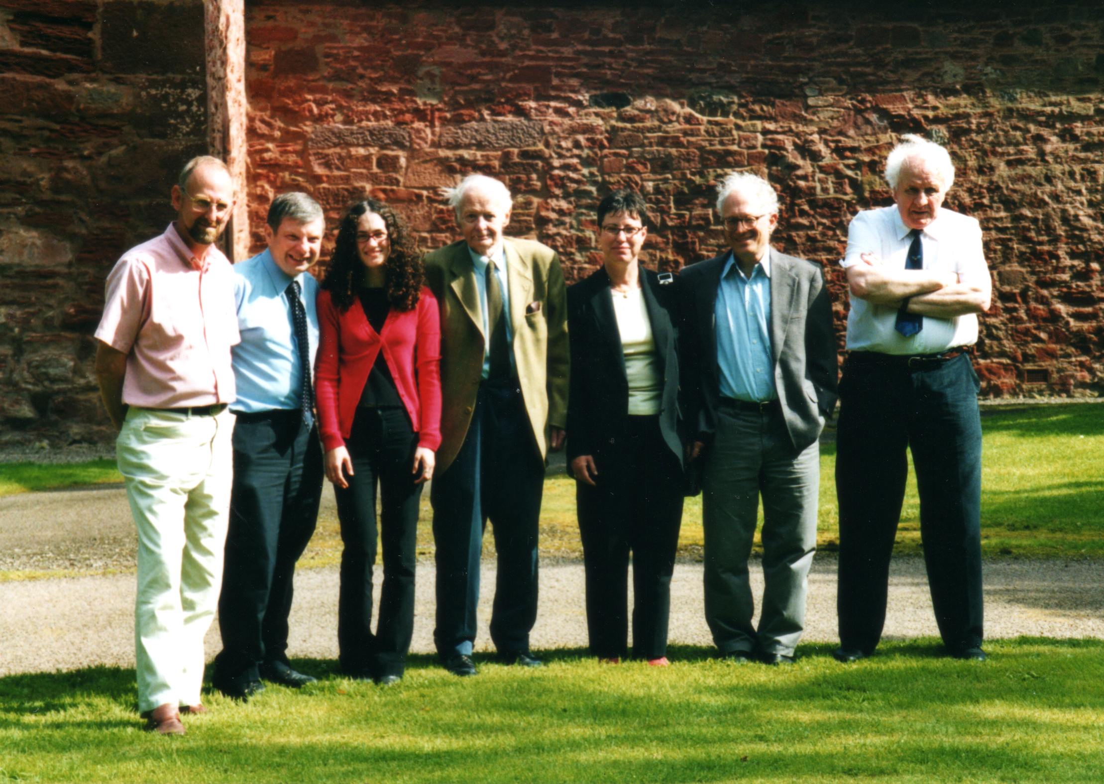 Ruth Amir, daughter of Kurt Tschmul, & her family on a visit to Whittingehame in 2014.jpg