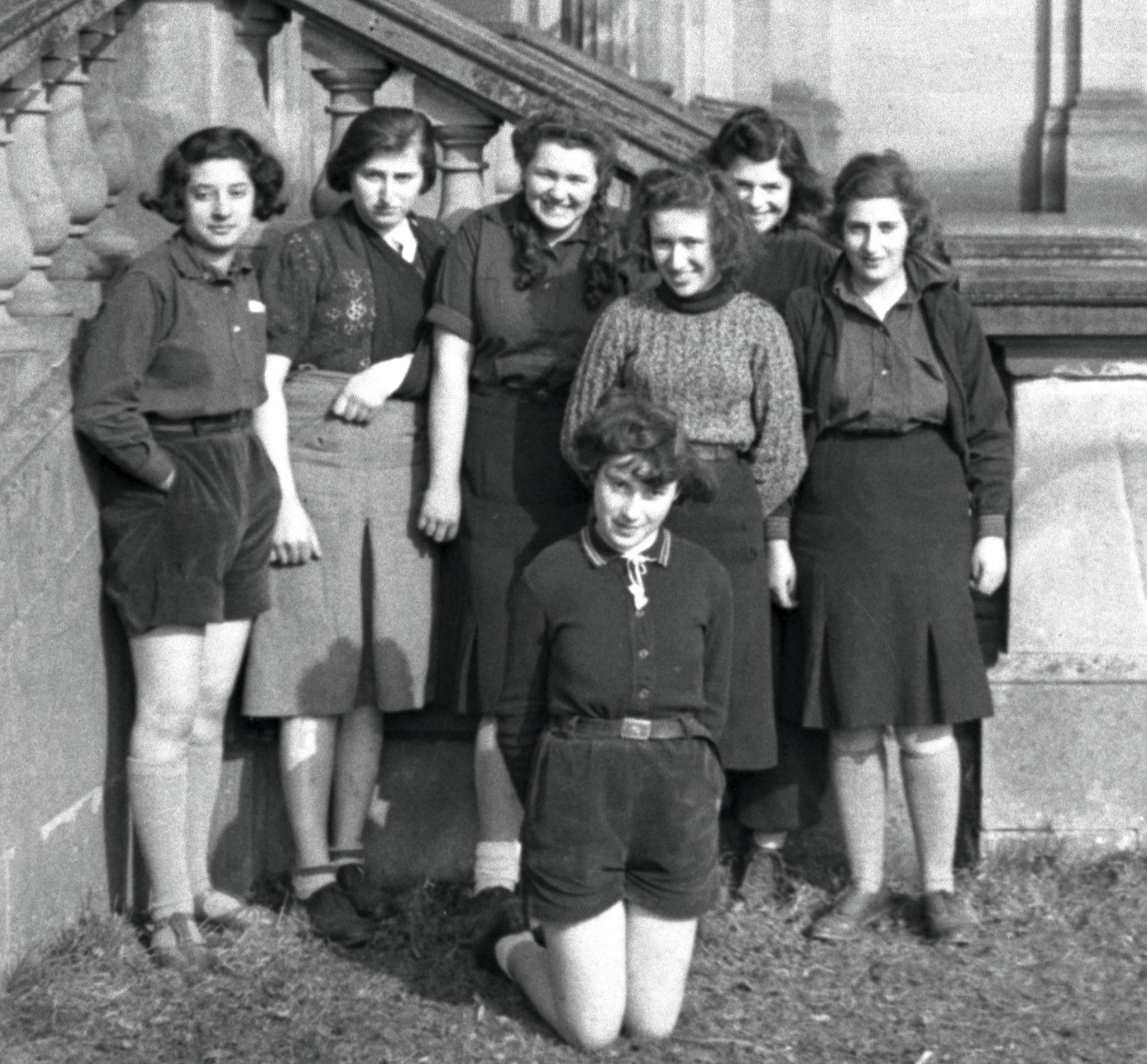 Seven girls by the steps.jpg