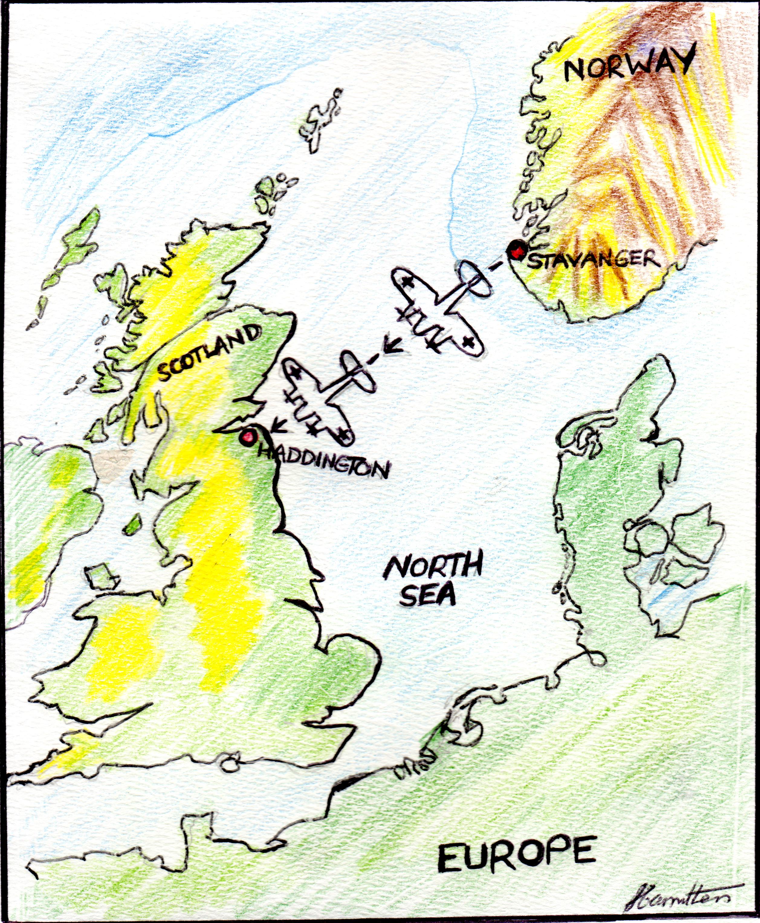 The likely route of the Haddington bomber (artist S. Carruthers).jpg